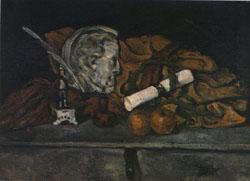 Paul Cezanne Cezanne's Accessories still life with philippe solari's Medallion oil painting image
